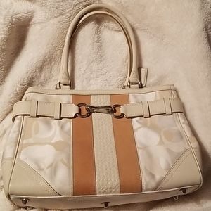 Coach cream coloured bag